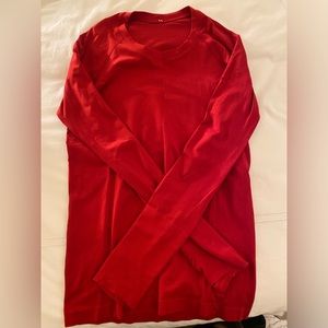 Red Swiftly Tech Lululemon Longsleeve